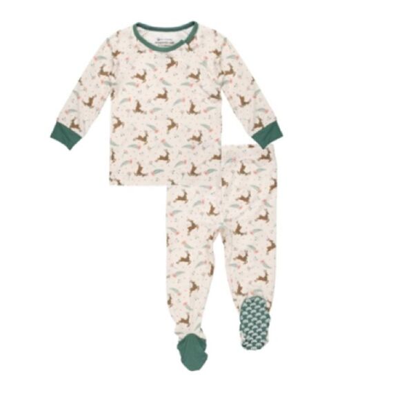 Magnetic Me Raglan Sleeve Placket Twotie Merry & Bright 9-12 mo NWT IN PACKAGE - Picture 1 of 4